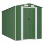 Cobertizo de jardín acero galvanizado verde 192x357x223 cm de vidaXL, Cobertizos - Ref: Foro24-3147429, Precio: 581,99 €, Des...