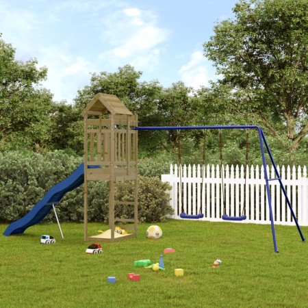 Spielplatz im Freien imprägniertes Kiefernholz von vidaXL, Schaukeln und Spielgeräte - Ref: Foro24-3156966, Preis: 384,55 €, ...