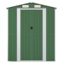 Cobertizo de jardín acero galvanizado verde 192x357x223 cm de vidaXL, Cobertizos - Ref: Foro24-3147429, Precio: 581,99 €, Des...