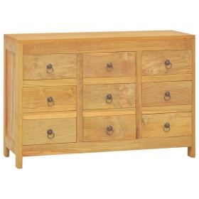 Solid teak wood chest of drawers 80x30x55 cm by vidaXL, Drawers - Ref: Foro24-340739, Price: 218,63 €, Discount: %