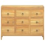 Cómoda de madera maciza de teca 80x30x55 cm de vidaXL, Cajoneras - Ref: Foro24-340739, Precio: 227,64 €, Descuento: %