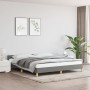 Bed frame with headboard dark gray fabric 180x200 cm by vidaXL, Beds and slatted bases - Ref: Foro24-347432, Price: 124,96 €,...