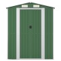 Cobertizo de jardín acero galvanizado verde 192x440x223 cm de vidaXL, Cobertizos - Ref: Foro24-3147430, Precio: 769,28 €, Des...