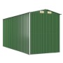 Cobertizo de jardín acero galvanizado verde 192x440x223 cm de vidaXL, Cobertizos - Ref: Foro24-3147430, Precio: 769,28 €, Des...