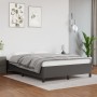 Estructura de cama de cuero sintético gris 140x190 cm de vidaXL, Camas y somieres - Ref: Foro24-347249, Precio: 143,99 €, Des...