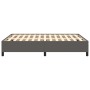 Estructura de cama de cuero sintético gris 140x190 cm de vidaXL, Camas y somieres - Ref: Foro24-347249, Precio: 143,99 €, Des...