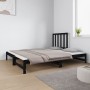 Removable sofa bed solid black pine wood 2x(90x190) cm by vidaXL, Beds and slatted bases - Ref: Foro24-3124756, Price: 170,08...