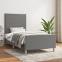 Bed frame with headboard in dark gray fabric 80x200 cm by vidaXL, Beds and slatted bases - Ref: Foro24-3124848, Price: 151,49...