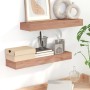 Wall shelves 2 units solid teak wood 60x15x4 cm by vidaXL, Shelves and shelves - Ref: Foro24-340755, Price: 39,74 €, Discount: %