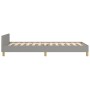 Light gray fabric bed frame with headboard 90x200 cm by vidaXL, Beds and slatted bases - Ref: Foro24-3125268, Price: 165,07 €...