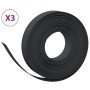 Garden edging 3 pcs black polyethylene 10 m 10 cm by vidaXL, Garden edging and edging - Ref: Foro24-3155433, Price: 56,99 €, ...