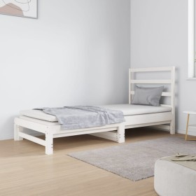 Removable sofa bed solid white pine wood 2x(90x190) cm by vidaXL, Beds and slatted bases - Ref: Foro24-3124748, Price: 164,99...