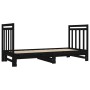 Removable sofa bed solid black pine wood 2x(90x190) cm by vidaXL, Beds and slatted bases - Ref: Foro24-3124776, Price: 212,55...