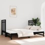 Removable sofa bed solid black pine wood 2x(90x190) cm by vidaXL, Beds and slatted bases - Ref: Foro24-3124776, Price: 212,55...