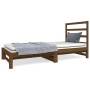 Sofá cama extraíble madera maciza pino marrón miel 2x(90x190)cm de vidaXL, Camas y somieres - Ref: Foro24-3124750, Precio: 15...