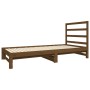 Sofá cama extraíble madera maciza pino marrón miel 2x(90x190)cm de vidaXL, Camas y somieres - Ref: Foro24-3124750, Precio: 15...