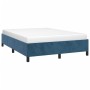 Blue velvet bed frame 140x190 cm by vidaXL, Beds and slatted bases - Ref: Foro24-347322, Price: 124,86 €, Discount: %