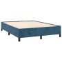 Blue velvet bed frame 140x190 cm by vidaXL, Beds and slatted bases - Ref: Foro24-347322, Price: 124,86 €, Discount: %