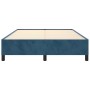 Blue velvet bed frame 140x190 cm by vidaXL, Beds and slatted bases - Ref: Foro24-347322, Price: 124,86 €, Discount: %