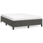 Dark gray velvet bed frame 140x190 cm by vidaXL, Beds and slatted bases - Ref: Foro24-347319, Price: 113,18 €, Discount: %