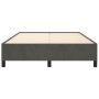 Dark gray velvet bed frame 140x190 cm by vidaXL, Beds and slatted bases - Ref: Foro24-347319, Price: 113,18 €, Discount: %