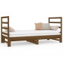 Sofá cama extraíble madera maciza pino marrón miel 2x(90x190)cm de vidaXL, Camas y somieres - Ref: Foro24-3124765, Precio: 18...