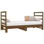 Sofá cama extraíble madera maciza pino marrón miel 2x(90x190)cm de vidaXL, Camas y somieres - Ref: Foro24-3124765, Precio: 18...