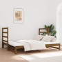 Sofá cama extraíble madera maciza pino marrón miel 2x(90x190)cm de vidaXL, Camas y somieres - Ref: Foro24-3124765, Precio: 18...