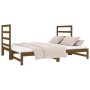 Sofá cama extraíble madera maciza pino marrón miel 2x(90x190)cm de vidaXL, Camas y somieres - Ref: Foro24-3124765, Precio: 18...