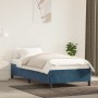 Estructura de cama de terciopelo azul 100x200 cm de vidaXL, Camas y somieres - Ref: Foro24-347310, Precio: 89,01 €, Descuento: %