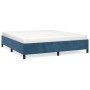 Blue velvet bed frame 160x200 cm by vidaXL, Beds and slatted bases - Ref: Foro24-347334, Price: 120,87 €, Discount: %