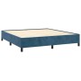 Blue velvet bed frame 160x200 cm by vidaXL, Beds and slatted bases - Ref: Foro24-347334, Price: 120,87 €, Discount: %