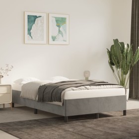 Estructura de cama de terciopelo gris claro 120x200 cm de vidaXL, Camas y somieres - Ref: Foro24-347312, Precio: 141,99 €, De...