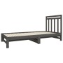 Sofá cama extraíble madera maciza de pino gris 2x(90x190) cm de vidaXL, Camas y somieres - Ref: Foro24-3124759, Precio: 159,4...