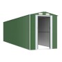 Cobertizo de jardín acero galvanizado verde 192x772x223 cm de vidaXL, Cobertizos - Ref: Foro24-3147434, Precio: 1,00 €, Descu...