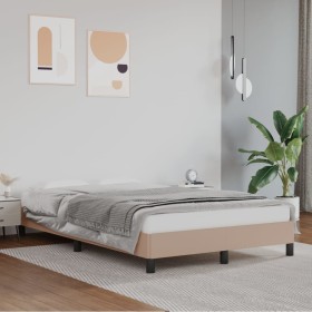 Estructura de cama de cuero sintético capuchino 120x200 cm de vidaXL, Camas y somieres - Ref: Foro24-346897, Precio: 115,99 €...