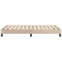 Estructura de cama de cuero sintético capuchino 120x200 cm de vidaXL, Camas y somieres - Ref: Foro24-346897, Precio: 115,71 €...