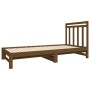 Sofá cama extraíble madera maciza pino marrón miel 2x(90x190)cm de vidaXL, Camas y somieres - Ref: Foro24-3124760, Precio: 16...