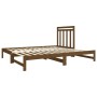 Sofá cama extraíble madera maciza pino marrón miel 2x(90x190)cm de vidaXL, Camas y somieres - Ref: Foro24-3124760, Precio: 16...