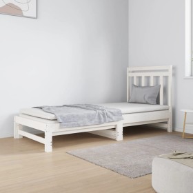 Removable sofa bed solid white pine wood 2x(90x190) cm by vidaXL, Beds and slatted bases - Ref: Foro24-3124758, Price: 173,59...