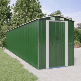 Green galvanized steel garden shed 192x1021x223 cm by vidaXL, Sheds - Ref: Foro24-3147437, Price: 1,00 €, Discount: %