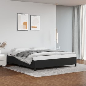 Black synthetic leather bed frame 180x200 cm by vidaXL, Beds and slatted bases - Ref: Foro24-347263, Price: 140,08 €, Discoun...