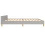 Estructura de cama con cabecero de tela gris claro 200x200 cm de vidaXL, Camas y somieres - Ref: Foro24-3125000, Precio: 227,...