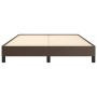 Estructura de cama de cuero sintético marrón 140x200 cm de vidaXL, Camas y somieres - Ref: Foro24-346907, Precio: 117,99 €, D...