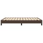 Brown synthetic leather bed frame 140x200 cm by vidaXL, Beds and slatted bases - Ref: Foro24-346907, Price: 118,74 €, Discoun...