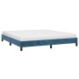 Estructura de cama de terciopelo azul 160x200 cm de vidaXL, Camas y somieres - Ref: Foro24-346986, Precio: 99,38 €, Descuento: %