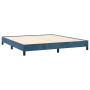 Estructura de cama de terciopelo azul 160x200 cm de vidaXL, Camas y somieres - Ref: Foro24-346986, Precio: 99,38 €, Descuento: %