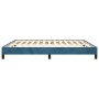 Estructura de cama de terciopelo azul 160x200 cm de vidaXL, Camas y somieres - Ref: Foro24-346986, Precio: 99,38 €, Descuento: %