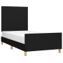 Estructura de cama con cabecero de tela negro 80x200 cm de vidaXL, Camas y somieres - Ref: Foro24-3124849, Precio: 151,69 €, ...