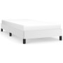 Estructura de cama de cuero sintético blanco 90x200 cm de vidaXL, Camas y somieres - Ref: Foro24-346881, Precio: 73,07 €, Des...